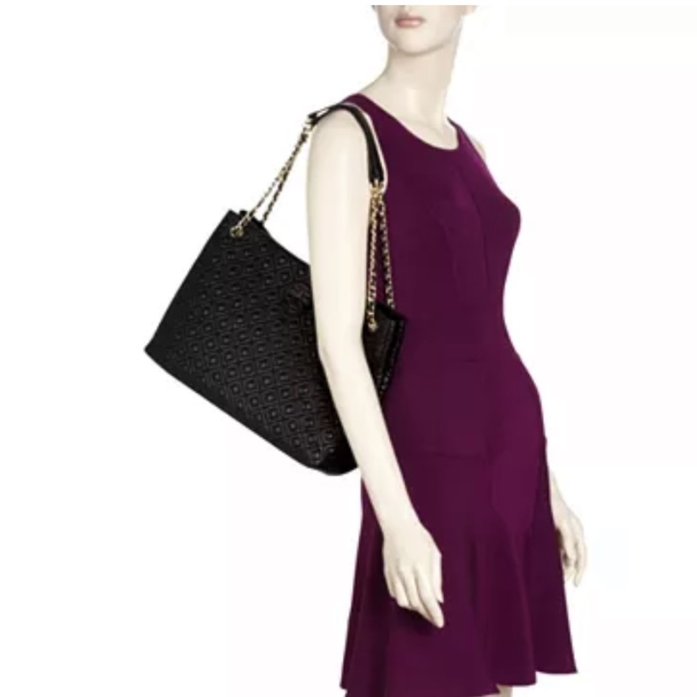 💯Tory Burch Marion Chain Slouchy Tote - Picture 9 of 15
